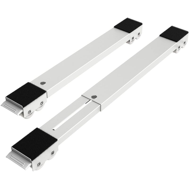 Robuste ausziehbare Rollen für Waschmaschine und Kühlschrank – Supportrollen für Umzug, mobile Basis, geeignet für Waschmaschine, Trockner und