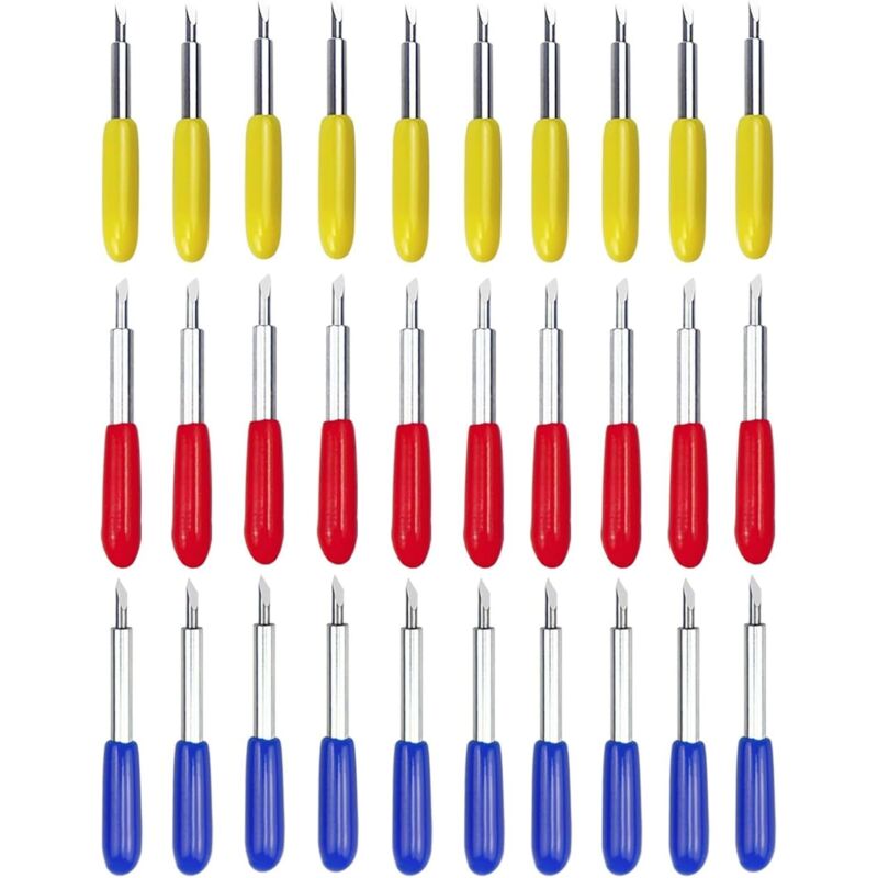 Roland Klingen, Klingen Vinyl Plotter, Schneidemesser für Roland Schneideplotter Vinyl Cutter, Schriftzüge Ersatzklingen (30 Stück)