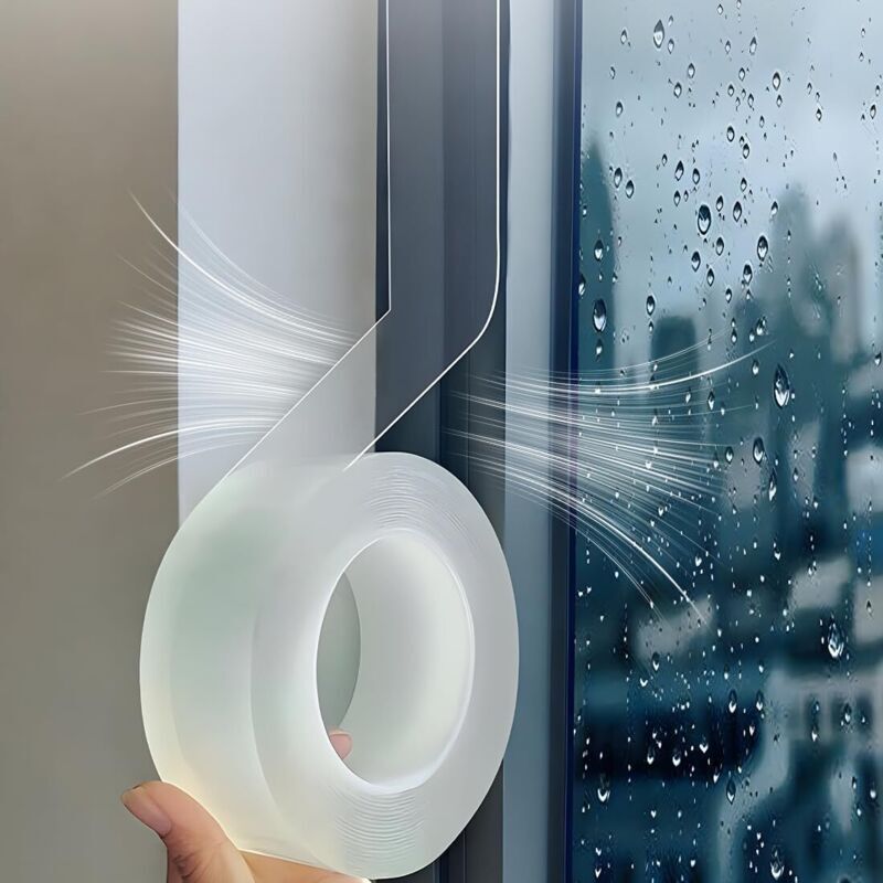 Rollen selbstklebendes Isolierband für Fenster und Türen, 5 cm x 10 m, wasserdicht, wasserdichtes Isolierband für Fenster im Winter, Schalldämmung