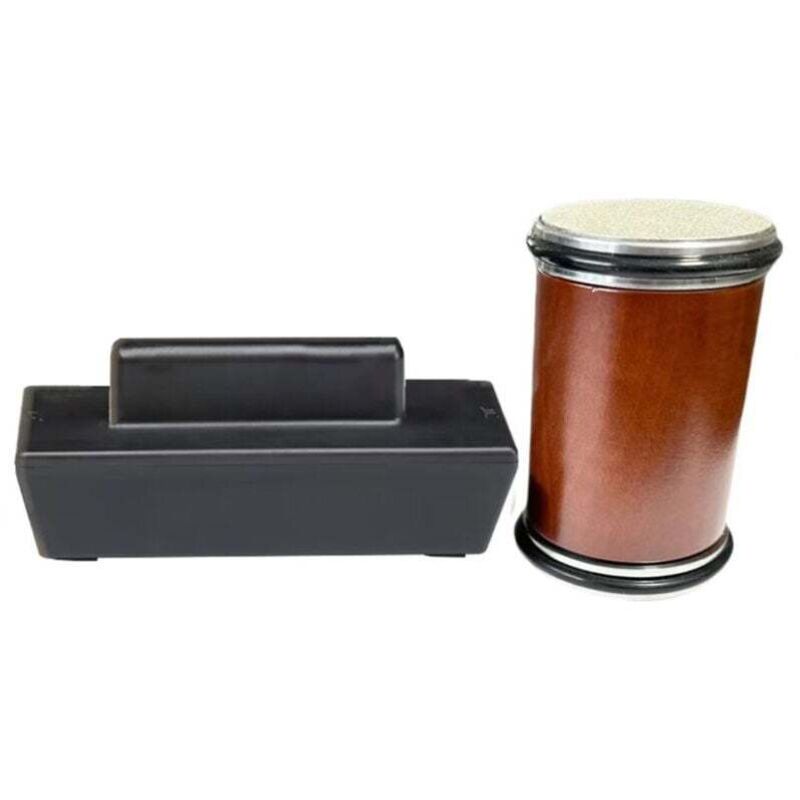 Rolling Knife Sharpener Tool Kit, Diamond&Ceramic Knife Sharpening System Set, Multi-Angle Magnetic Roller Sharpeners for Kitchen Knives, Small, Brown