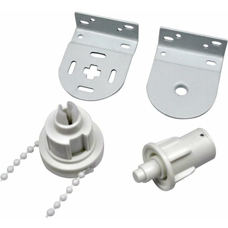 Rollo-Set 32 mm, komplett mit Rollo-Kupplung mit Rollo-Kordelkette, Rollo-Halterung, Rollo-Kettenverbinder