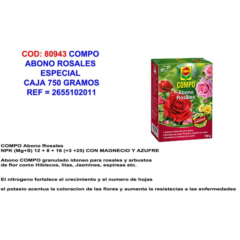 Rosales-Dünger 750 g COMPO