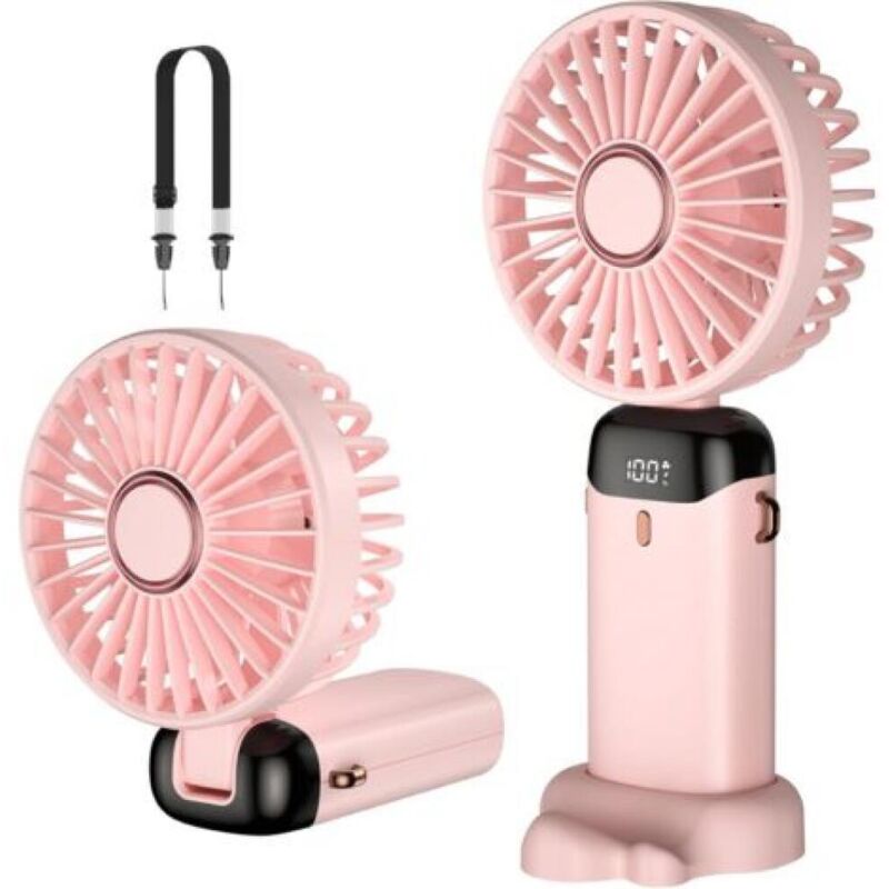 Rose – Tragbarer Ventilator, Mini-USB-Ventilator mit Wiederaufladbarkeit, kleiner Taschenventilator
