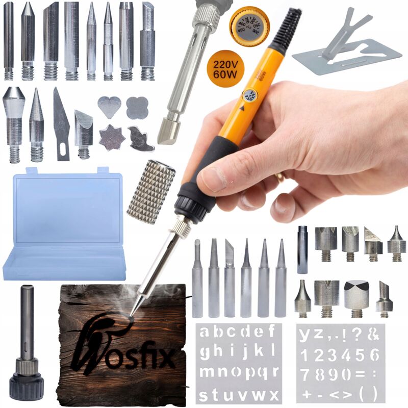 Rosfix Set Pro 80W LCD 16w1 – Lötkolben LCD 180–500°C Komplett Set ESD für Elektronik