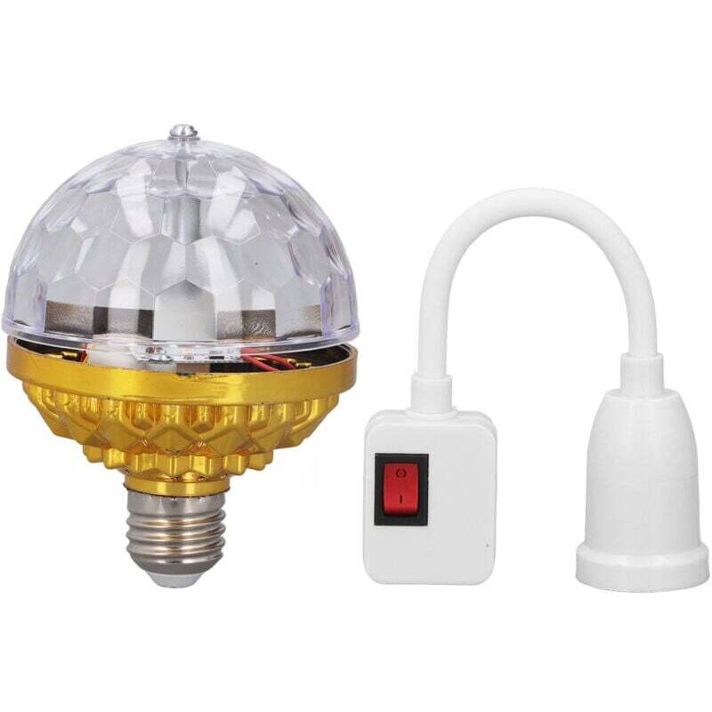 Rotierendes, buntes LED-Kugellicht aus Metall, 6 w, mit Universalstecker für Karaoke-Hochzeitszeremonien, EU-Stecker 220 v –