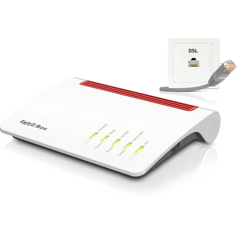 FRITZBox 7590 WLAN-Router Gigabit Ethernet Dual-Band (2,4 GHz/5 GHz) Weiß