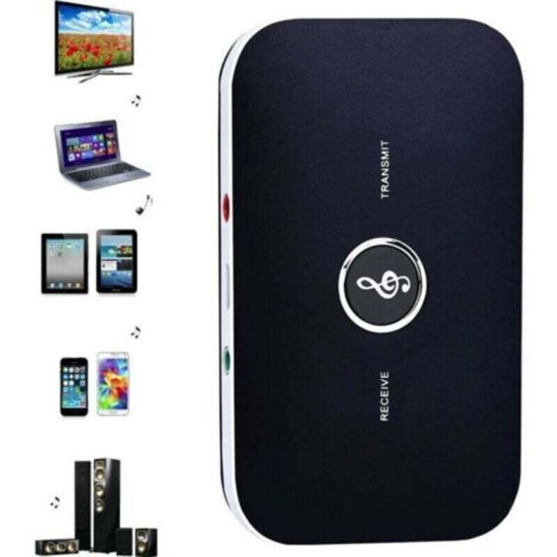 Rt-B6 2-in-1 Bluetooth Sender und Empfänger Audio Wireless Adapter mit 3,5-mm-Audio Hifi Audio für Smartphone-TV-PC, TRIMEC