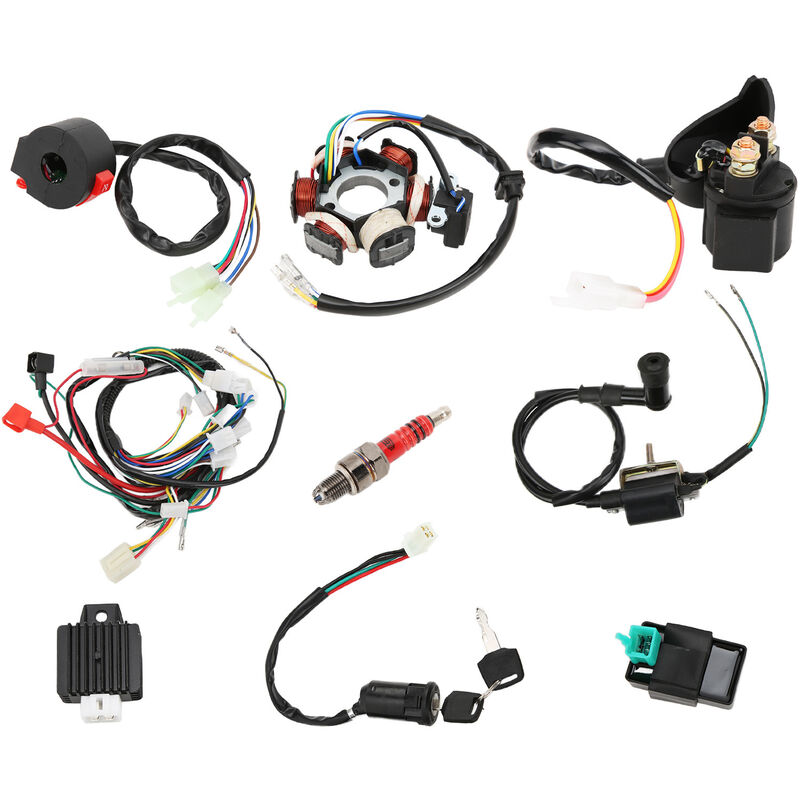 Sjlerst - Kabelbäume, Quad Kabelbaum cdi Kabelbaum Ersatz für 50cc 70cc 90cc 110cc 125cc atv Quad Dirt Bike Go Kart Teile