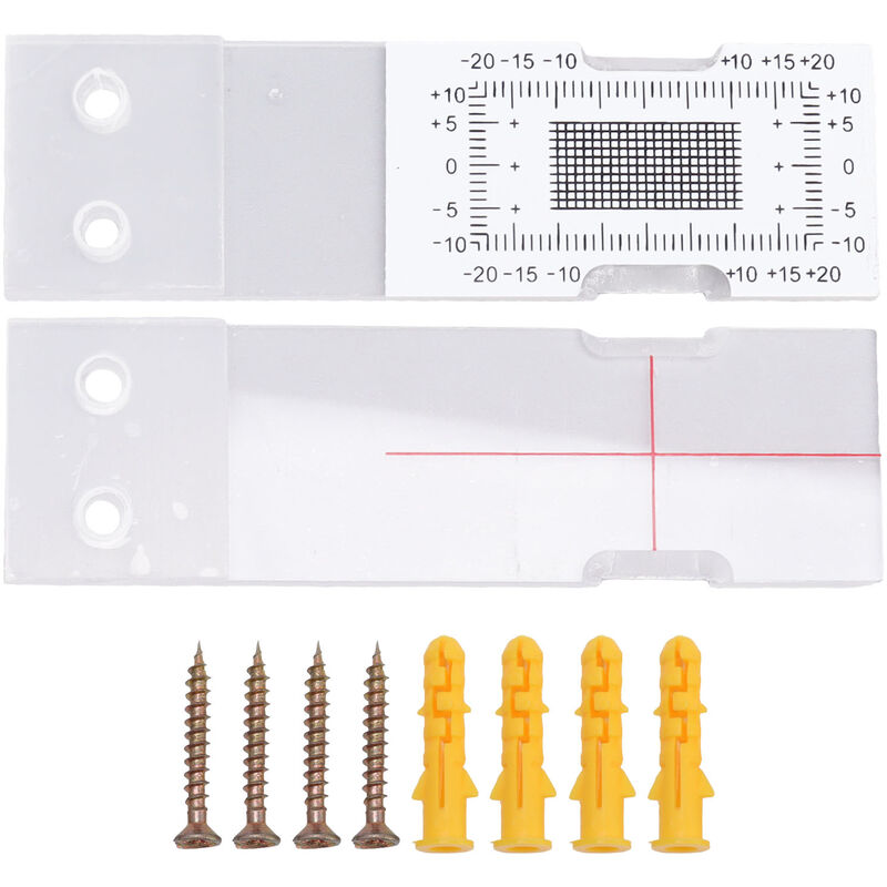 Sjlerst - Acryl-Spaltmessgerät, Eckriss-Vergleichsmessschieber Zur Überwachung von Gebäude- und Betonrissen