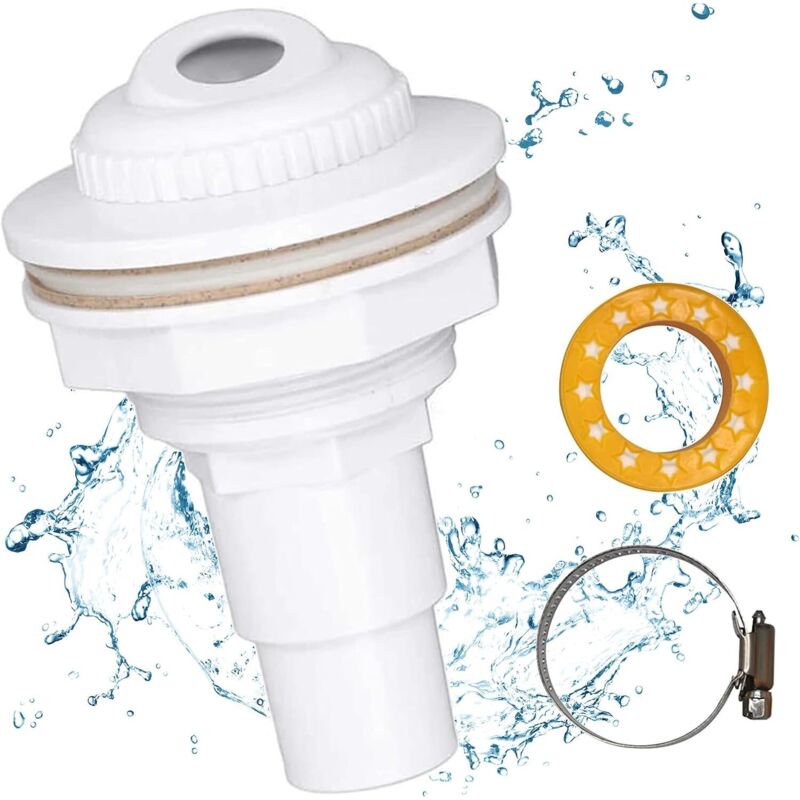 Rücklaufdüse für Pools, Zulaufdüse mit 38/32-mm-Schlauchanschluss, Rücklaufdüse für Pools, Zulaufdüse für Pools, Zulaufdüse für Pools, zur