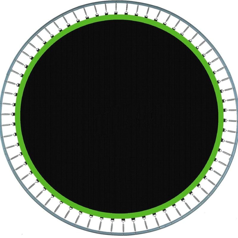 Runde Trampolin-Ersatzmatte mit 42 Ringen im Durchmesser, Sprungmatte für 8-Fuß-Trampolin-Zubehör, Grün