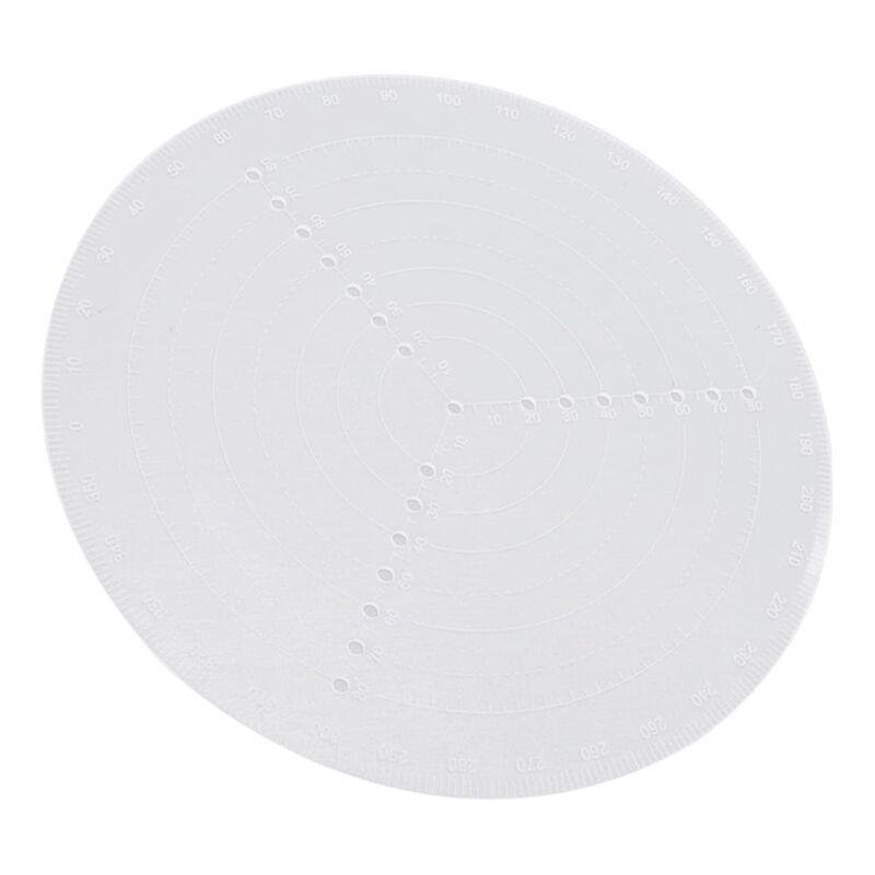 Runder Zentriersucher, halbtransparentes Drehbank-Zentrierwerkzeug aus Acryl, Kompass, Zeichenmesswerkzeug, Holzdrehwerkzeug