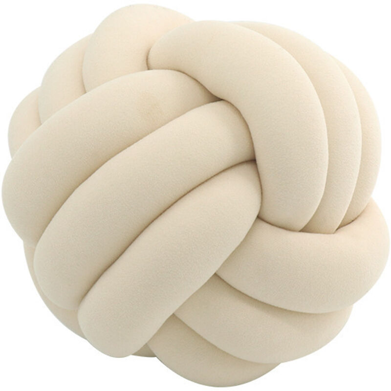 Rundes geknotetes Kissen, geknoteter Kissenbezug, Dekoration, Kinderkissen, Baby-Rückenkissen, Baby-Nickerchen-Kissen, Kuscheltiere, Puppen,