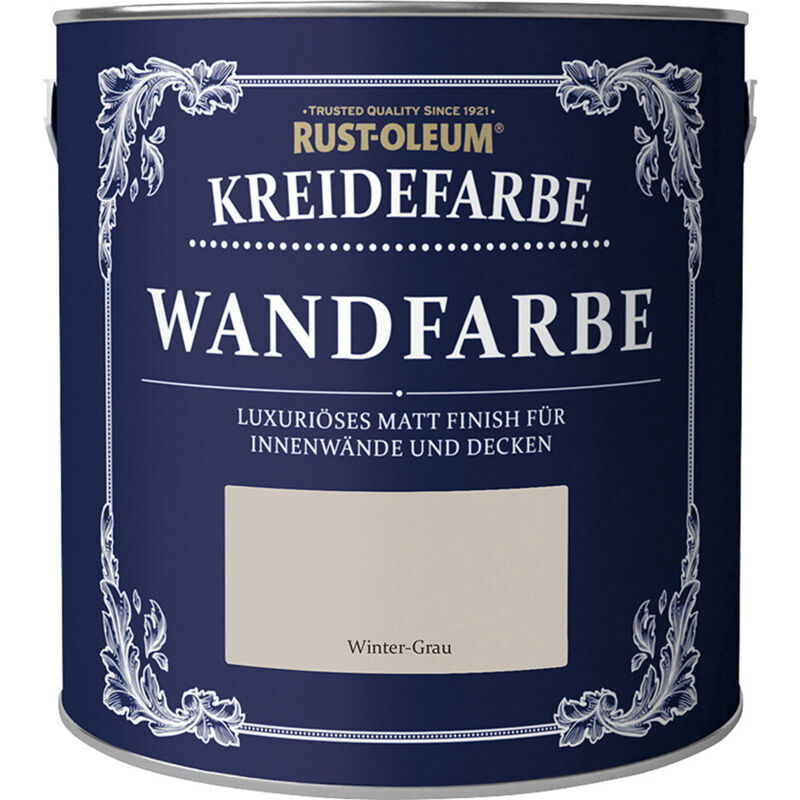 Rust-Oleum Kreidefarbe Wandfarbe 2,5 L winter-grau Kreidefarbe
