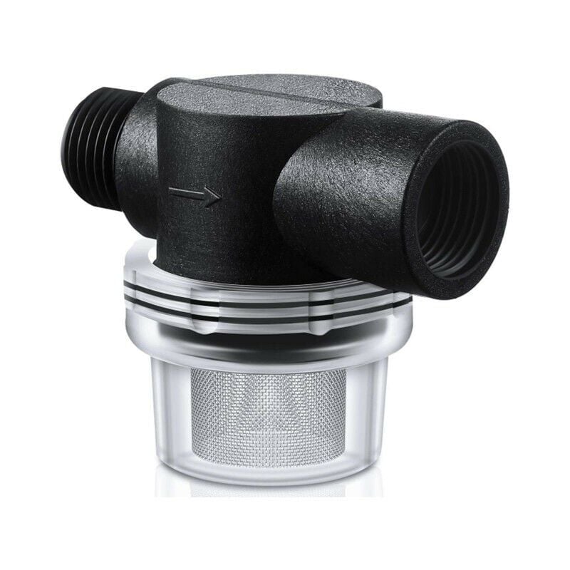 RV-Wasserpumpensiebfilter, Universal-Wasserfilter Edelstahlfilter 4-Punkt-Außengewinde Vorfilter Wasserfilter Einschraub-Wasserpumpe für