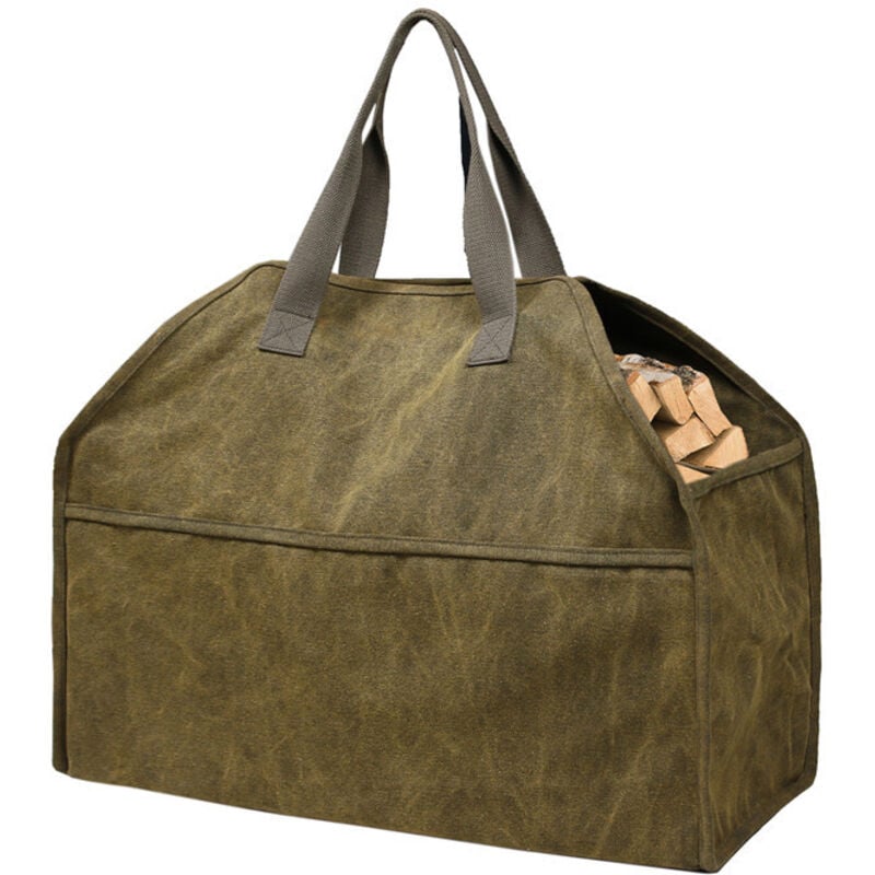 Dicke Brennholz-Tragetasche aus Segeltuch, tragbarer Werkzeugkasten mit großer Kapazität