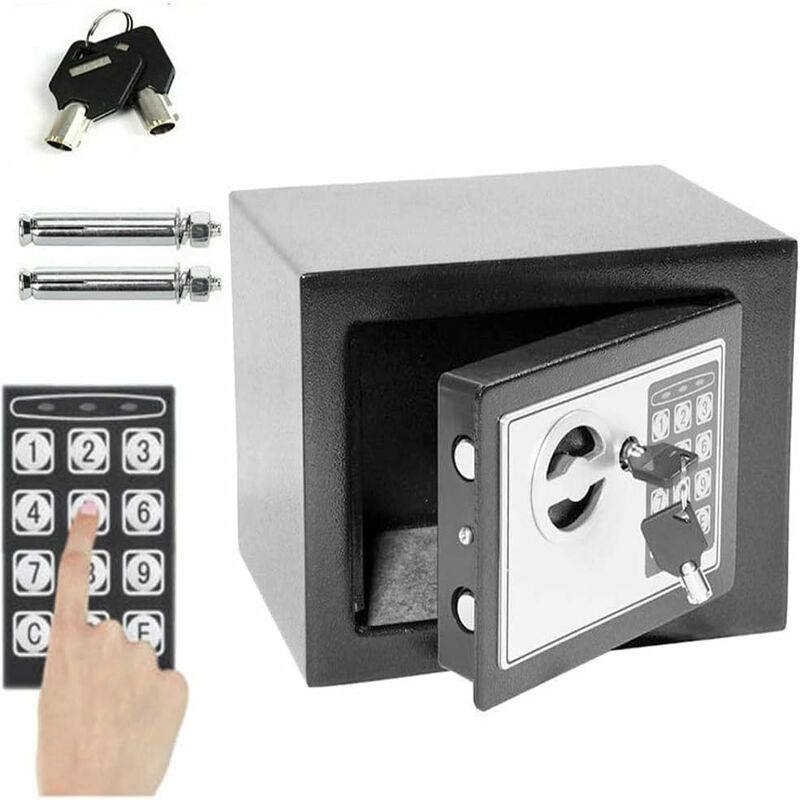 Dayplus - Safe Tresor Feuerfest m beltresor Dokumententresor Geldschrank Wandtresor 4.6L (23x17x17cm )