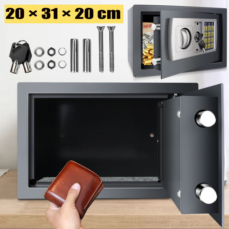 Dayplus - Safe Tresor Feuerfest Möbeltresor Dokumententresor Geldschrank Wandtresor 8.5L +