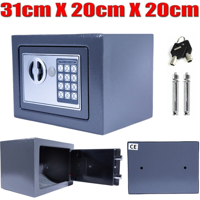 Dayplus - Safe Tresor Feuerfest Möbeltresor Dokumententresor Geldschrank Wandtresor 8.5L