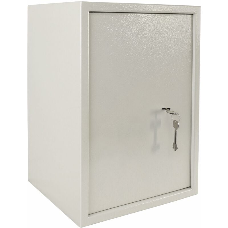 Safe Tresor Möbeltresor mit Doppelbartschloss Wandtresor Wandsafe ink. 2 Schlüssel & Befestigungsschrauben Schranksafe Geldtresor für Zuhause, 35 x