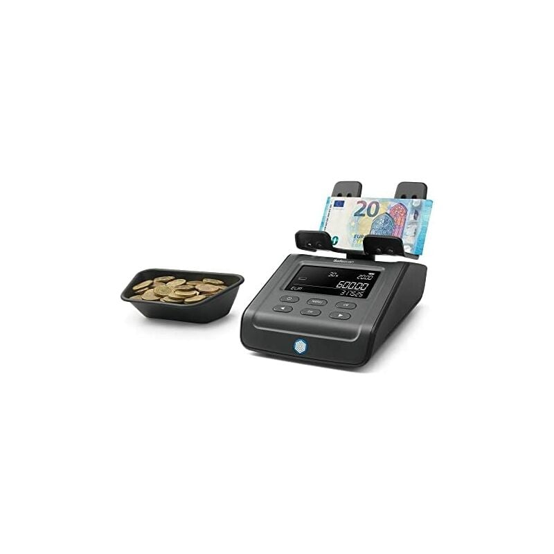 Safescan - 6165 Version 2023 - Geldzählwaage, die den Wert der Kassenschublade in nur einer Minute zählt - Geeignet für Münzen und Banknoten