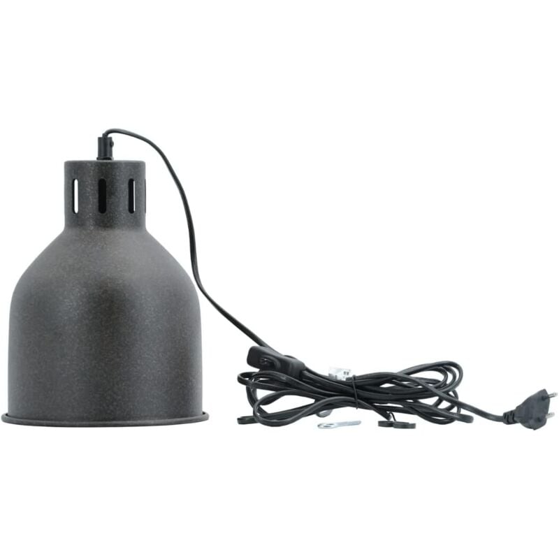 E27 saga Lampenschirm Rostfarben, led Pflanzenlampe E27 Pflanzenleuchte, led Wachstumslampe, Anzuchtlampe Gemüse, Pflanzenlicht, Lampenschirm Braun