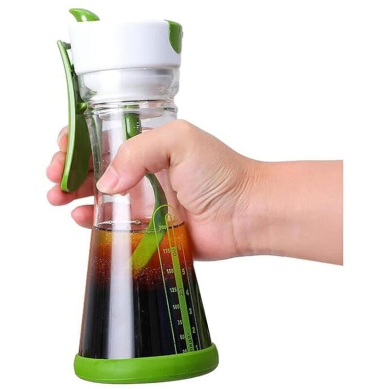Salatdressing-Shaker, Salatdressing-Mixer, Mixer für selbstgemachtes Salatdressing, auslaufsicherer Salatdressing-Shaker mit Waage