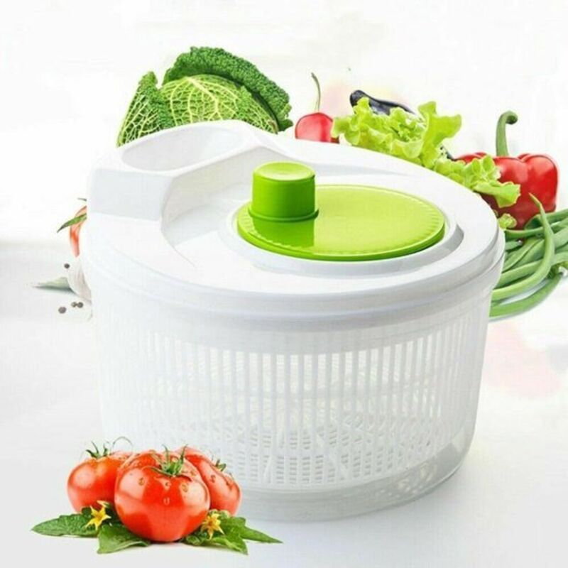 Salattrockner - ermöglicht das Schneiden, Abtropfen, Waschen und Aufbewahren von Gemüse - Salat - Gemüse - Abtropfen - Filter - zum Abtropfen von