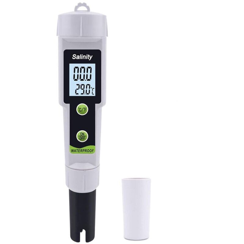 Salzgehaltstester, 0–199,9 Ppt, Pool-Salztester, Pool-Salzmessgerät, digitaler Pool-Salzgehaltstester in Stiftform für