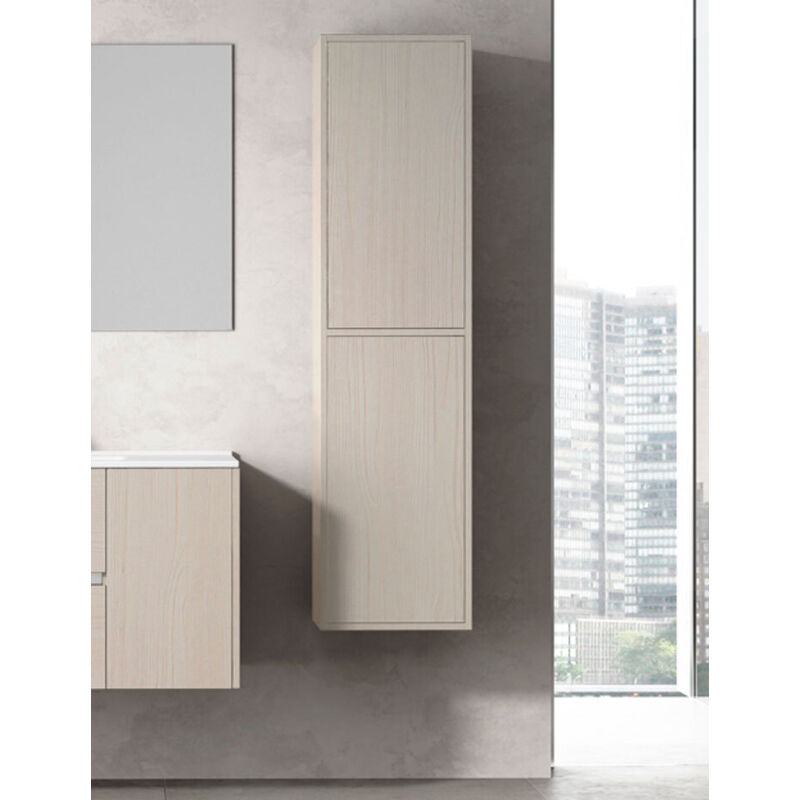 Allstone - Möbel Bad Säule für Möbel 10 verfügbare Farben und zwei Größen Cremefarben 35x140x25