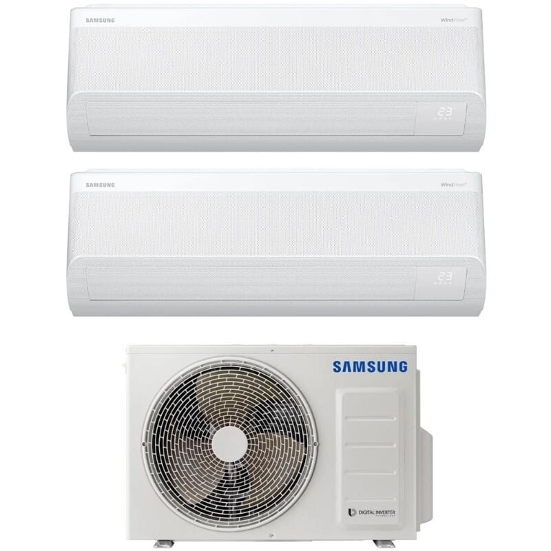 Windfree Avant Serie Dual Split Inverter Klimagerät 7000+12000 btu mit AJ050TXJ2KG/EU a++ Wi-Fi 7+12 - new - Samsung