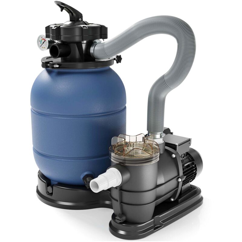 Wiltec Sandfilteranlage für Pools bis zu 20 m³, Filteranlage, Poolfilter, Pumpe Schwimmbadpumpe