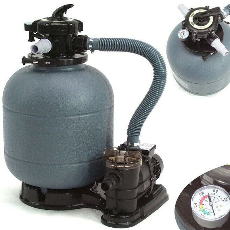 Sandfilteranlage 8000 l/h XXL Pumpe Filteranlage Filterkessel Pool Filter 57422