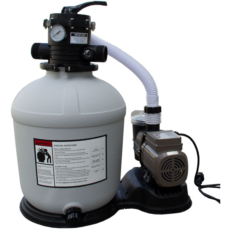 Vicco - Sandfilteranlage , Grau, 13.200 Liter/Stunde, OK-Living