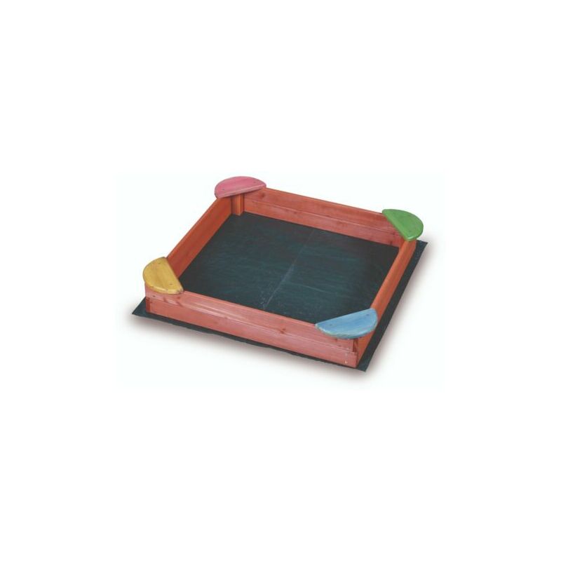 Fantasie-Sandkasten für Kinder - 100x100x17H - Holzspielzeug zur Förderung von Fantasie und Geschicklichkeit