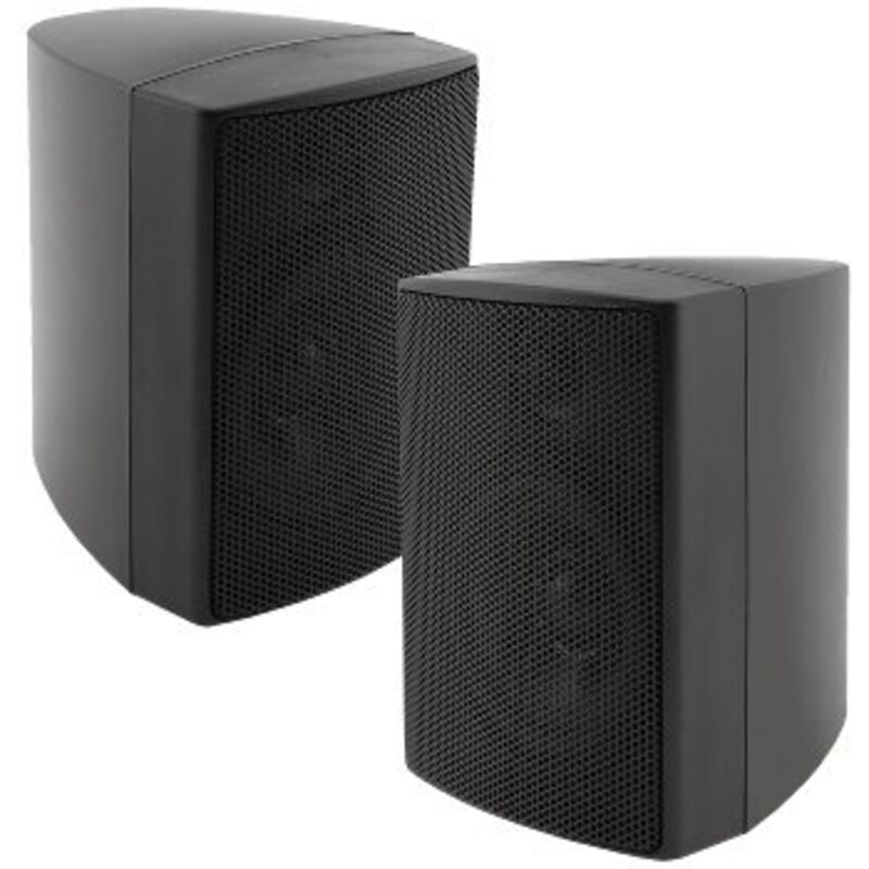 Chilitec - 2-Wege Lautsprecher Schwarz Paar für HiFi Stereoanlage