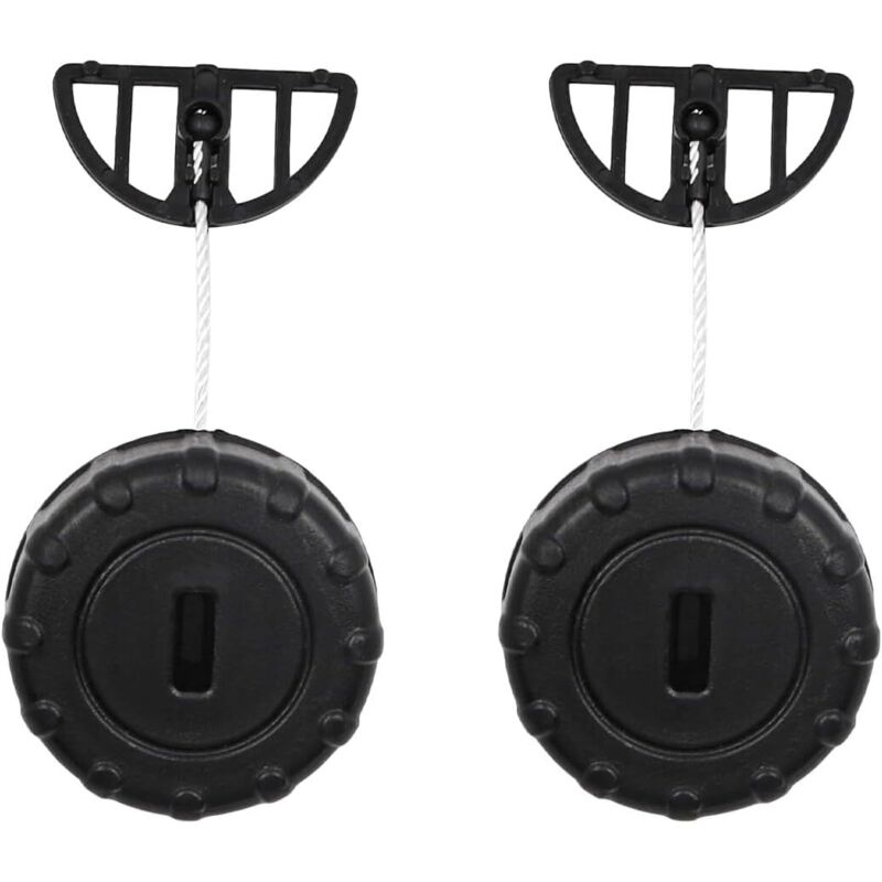 Satz mit 2 Öltankdeckeln für STIHL MS180, MS170, 018, 017, MS 180 und 170 Kettensägen. Ersatzteile für Kettensägen.