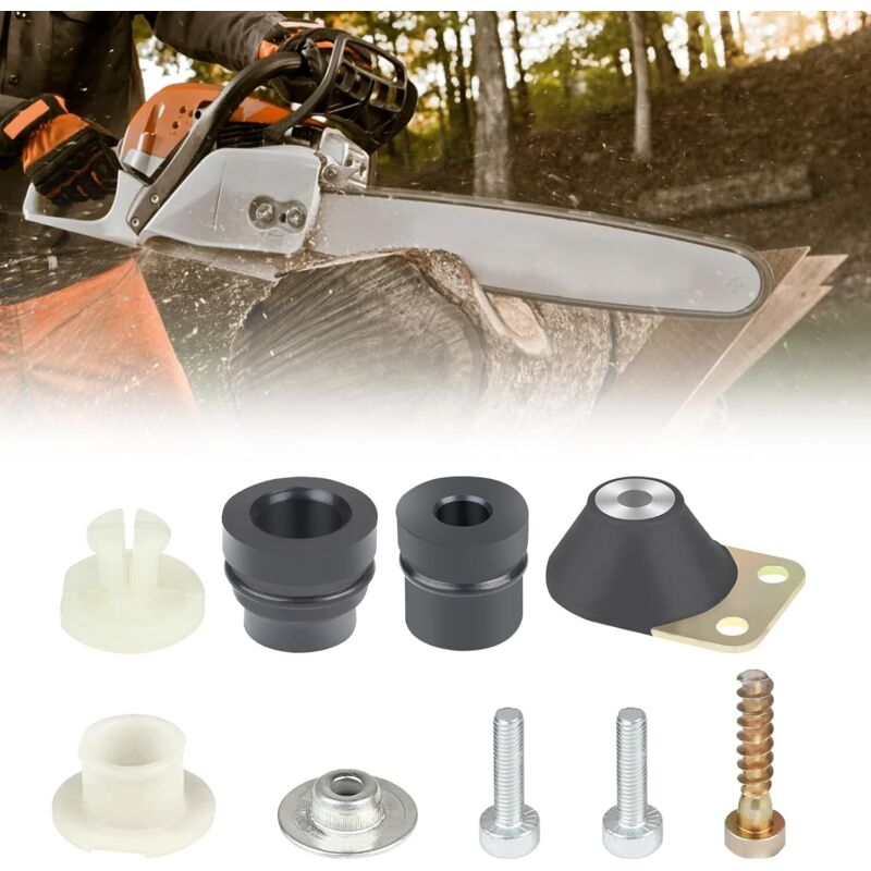 Satz mit 9 Stihl-Ersatzhalterungen, Schwingungsdämpfer für Stihl-Kettensägen 026, 024, MS240, MS260, 1121, 790, 9901, Ringpolster-Set für Kettensäge