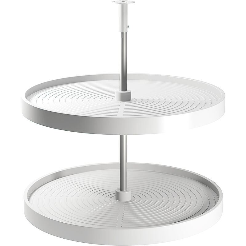 Emuca Lot runde Platten Shelvo für Küchenmöbel, für 800mm Modul, Kunststoff und Aluminium, weiss