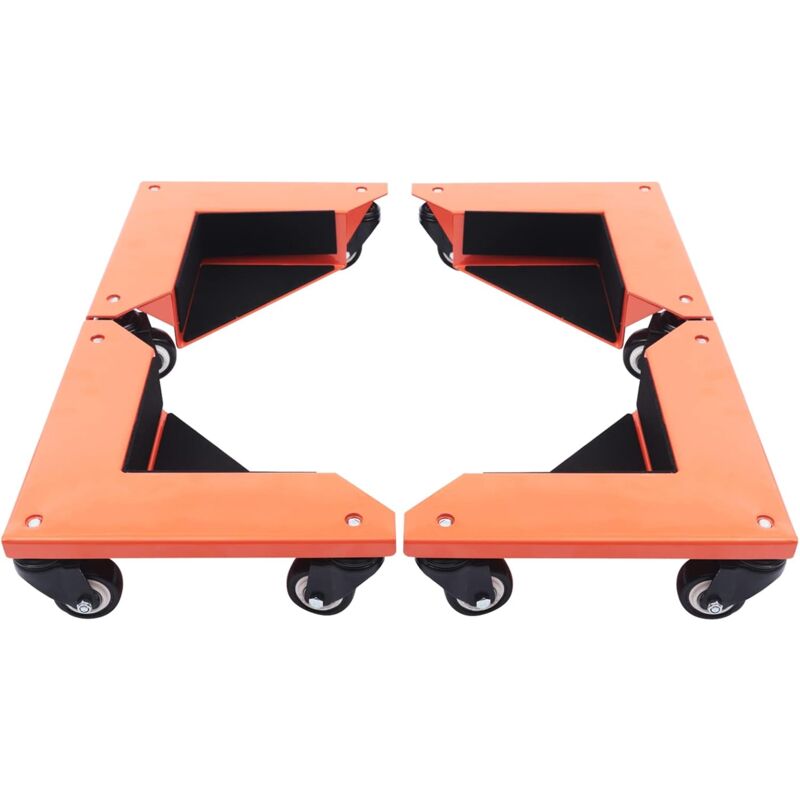 Satz von 4 Möbelrollen, Transportrollen für Möbel, Transportrollen für Möbel, maximale Tragfähigkeit 650 kg, Transportrollen für Möbel