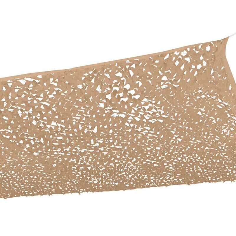 Gelbes, durchbrochenes Sonnensegel, 150D Sonnensegel im Tarnmuster, geeignet für Gartenterrassenpergola, Autoabdeckung (3x4 Meter)