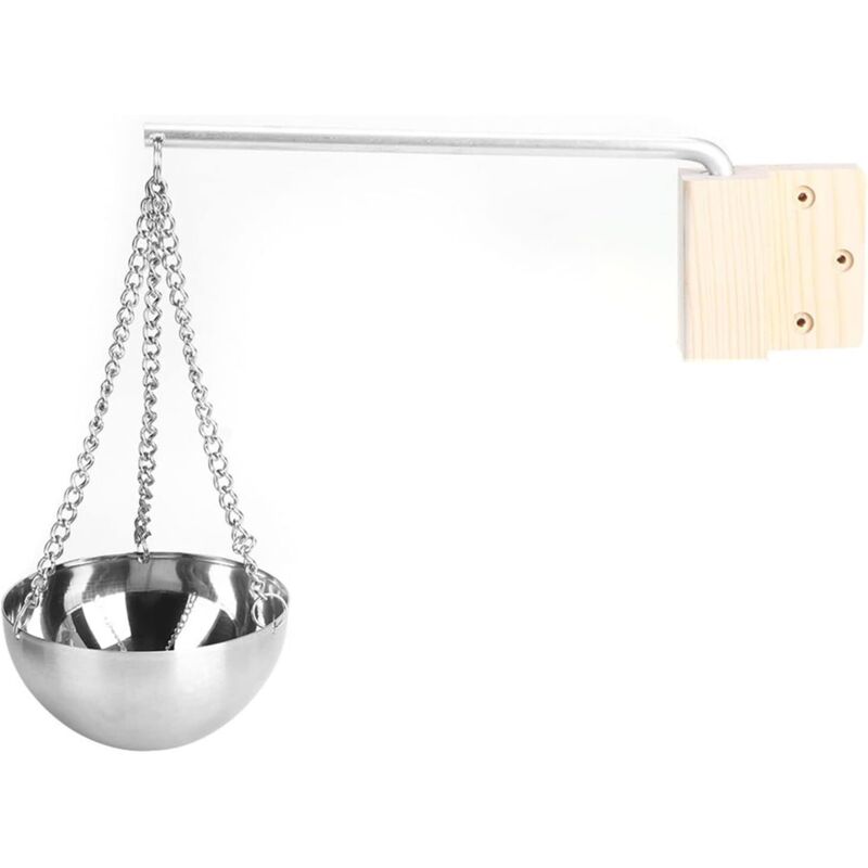 Sauna-Aromaschale – 12,7 cm Edelstahl-Saunazubehör, Diffusor für ätherische Öle für Sauna und Spa