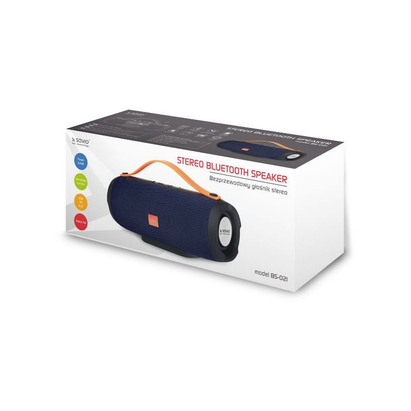 Savio BS-021 Tragbarer Lautsprecher 10 W Stereo Tragbarer Lautsprecher Blau