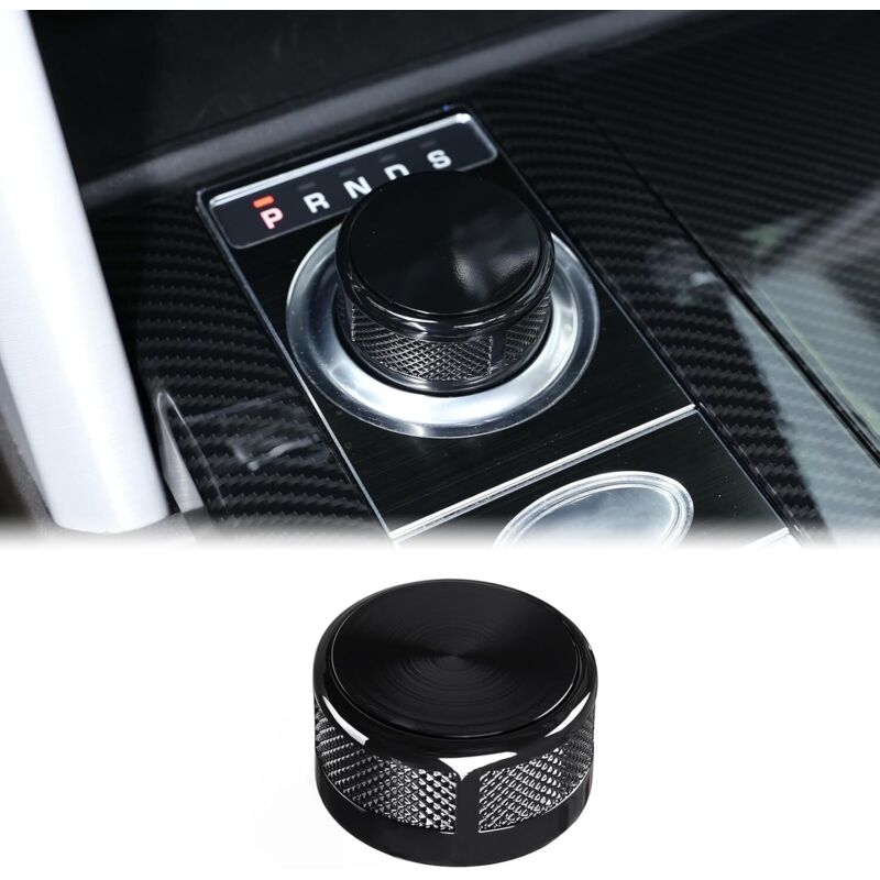 Schaltknauf aus Zinklegierung für Land Rover Discovery Sport / 4 / 5, Range Rover Sport / Evoque / Velar (2017-2023) - Schaltkullen Ersatz (Schwarz)