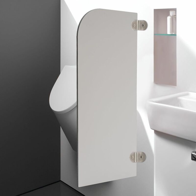 Schamwand WC Sichtschutz Toilettenabtrennung Wandmontage Urinal Trennwand, Wasserdichter Sichtschutz für öffentliche Orte, Schulen, Büros 90x40cm