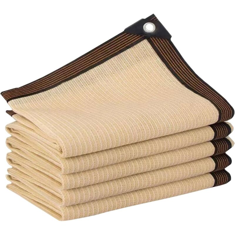 Schattierungsnetz, Sonnensegel mit 85 % UV-Schutz, winddichtes Gewächshaus-Schattierungsgewebe mit Ösen, für Gewächshaus/Garten/Pergola/Terrasse/Rasen