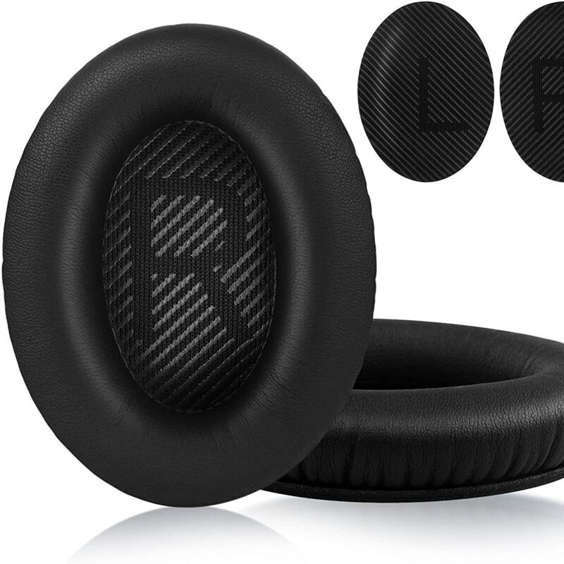 Rapanda - Schaumstoff-Ohrpolster für Bose Quiet Comfort 35 (QC35) und 35 ii (QC35 ii) Kopfhörer, mit weicherem Lammfell, geräuschisolierendem