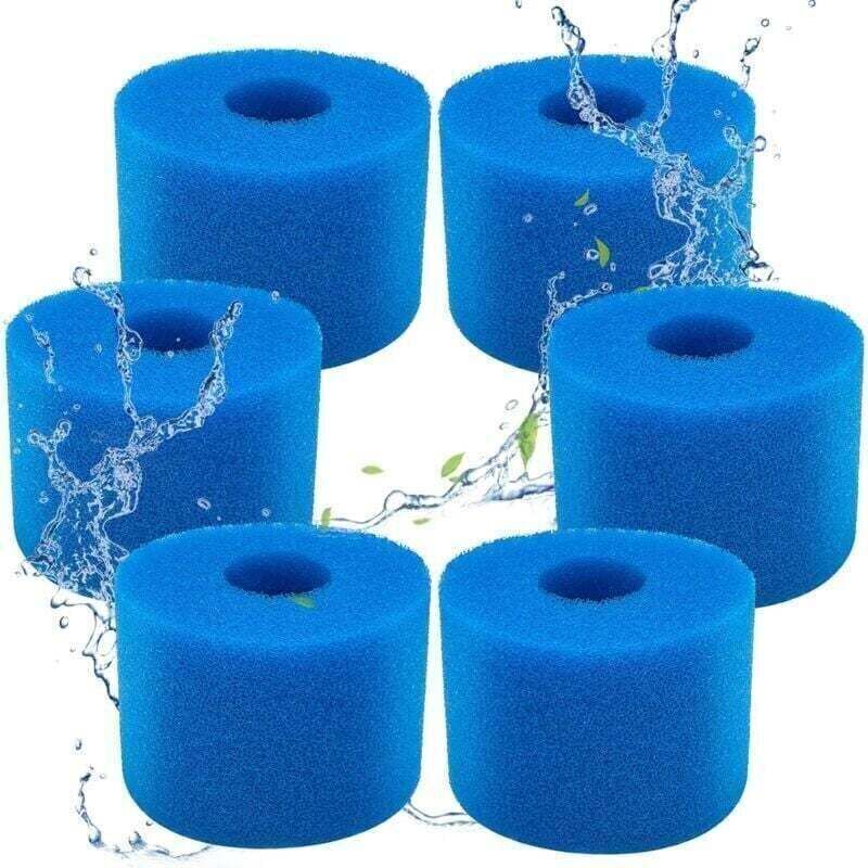 Schaumstoff-Poolfilter für Intex Typ S1 – Schaumstofffilter für Whirlpool, XU und Schwimmbad – Wiederverwendbar und waschbar – Filterschwamm Typ S1 –
