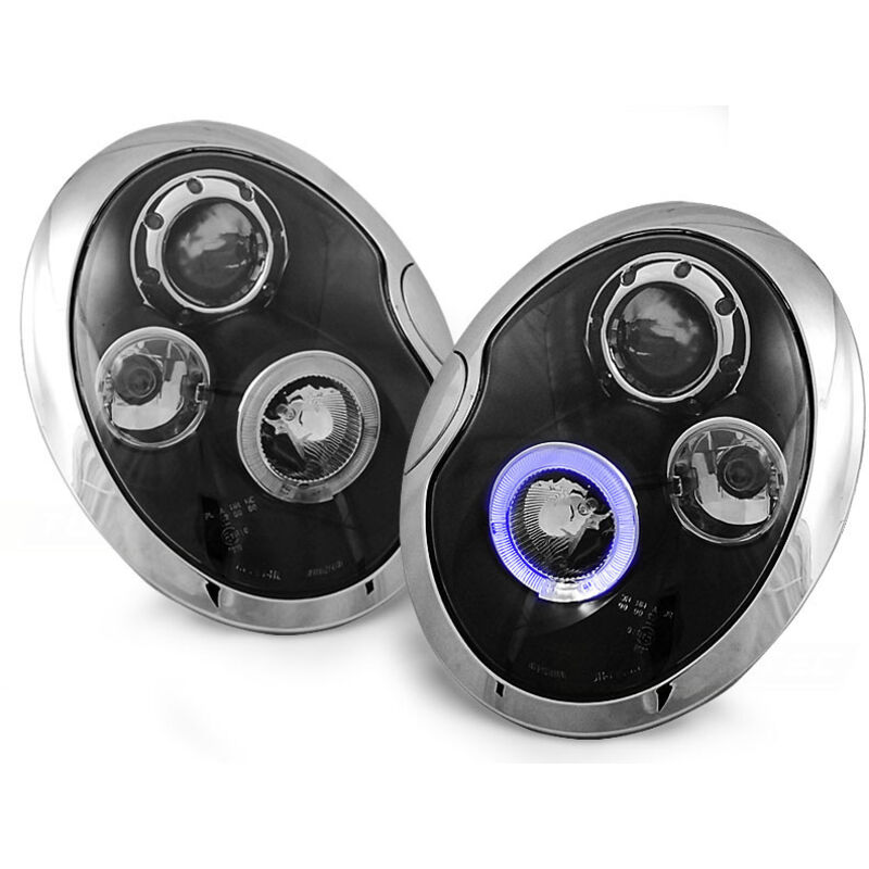 Viking Choice - Scheinwerfer Dual Halo Felgen bmw mini (cooper) 05 01-10 06 angel eyes black