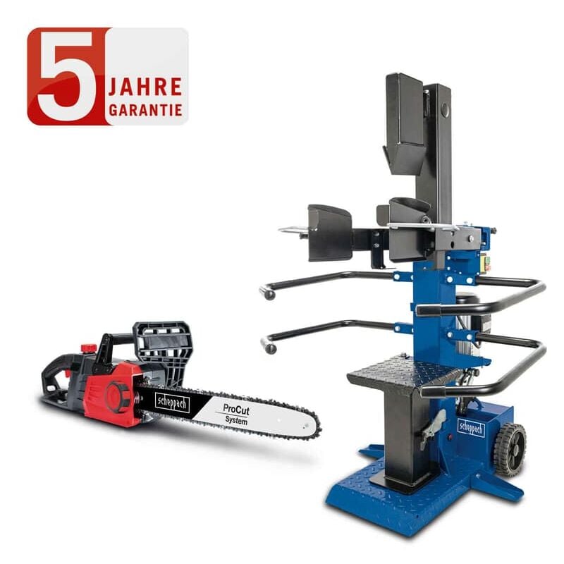 Scheppach Holzspalter Compact 8T stehend 400V max. Spaltgut 1070x350mm + CSE2700